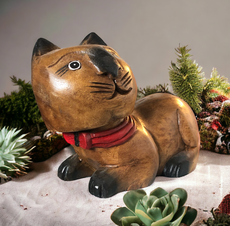 Chat en bois "Auguste"