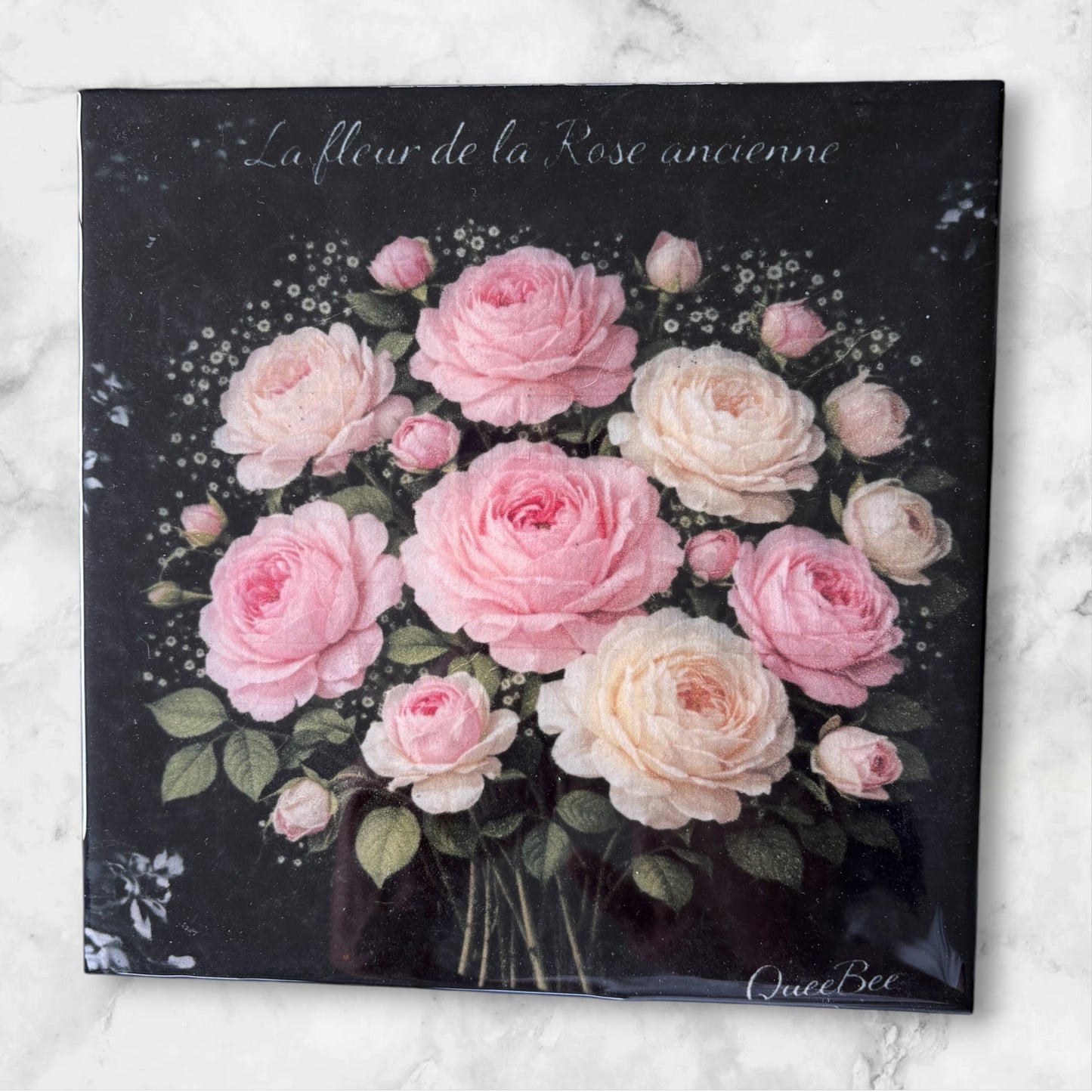 Dessous de plat décoratif – La fleur de la Rose ancienne