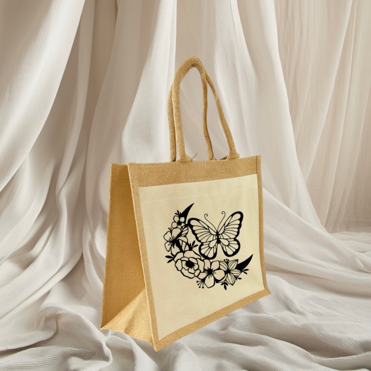 Sac Cabas : Papillon floral