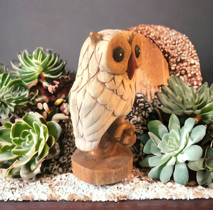 Chouette en bois "Hedwige"