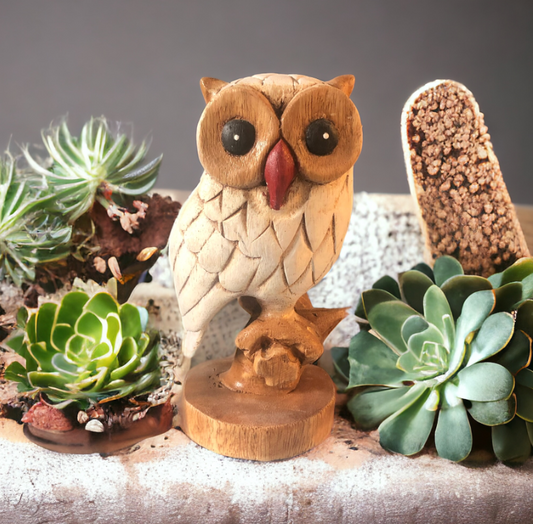 Chouette en bois "Hedwige"