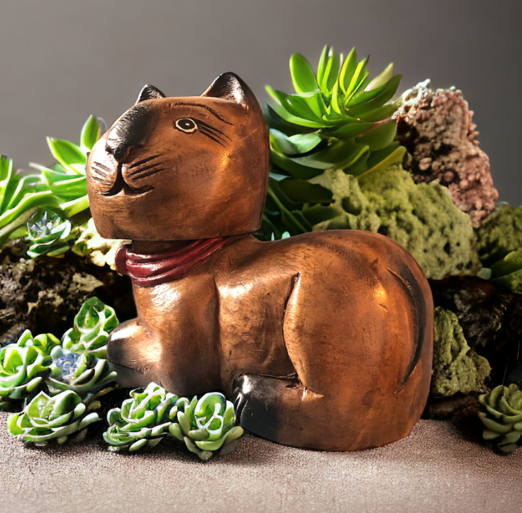 Chat en bois "Auguste"