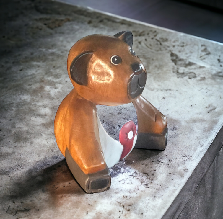 Ours en bois : "Oscar"