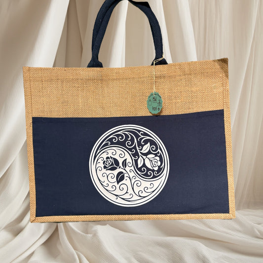 Sac cabas avec poche marine- Équilibre des pétales