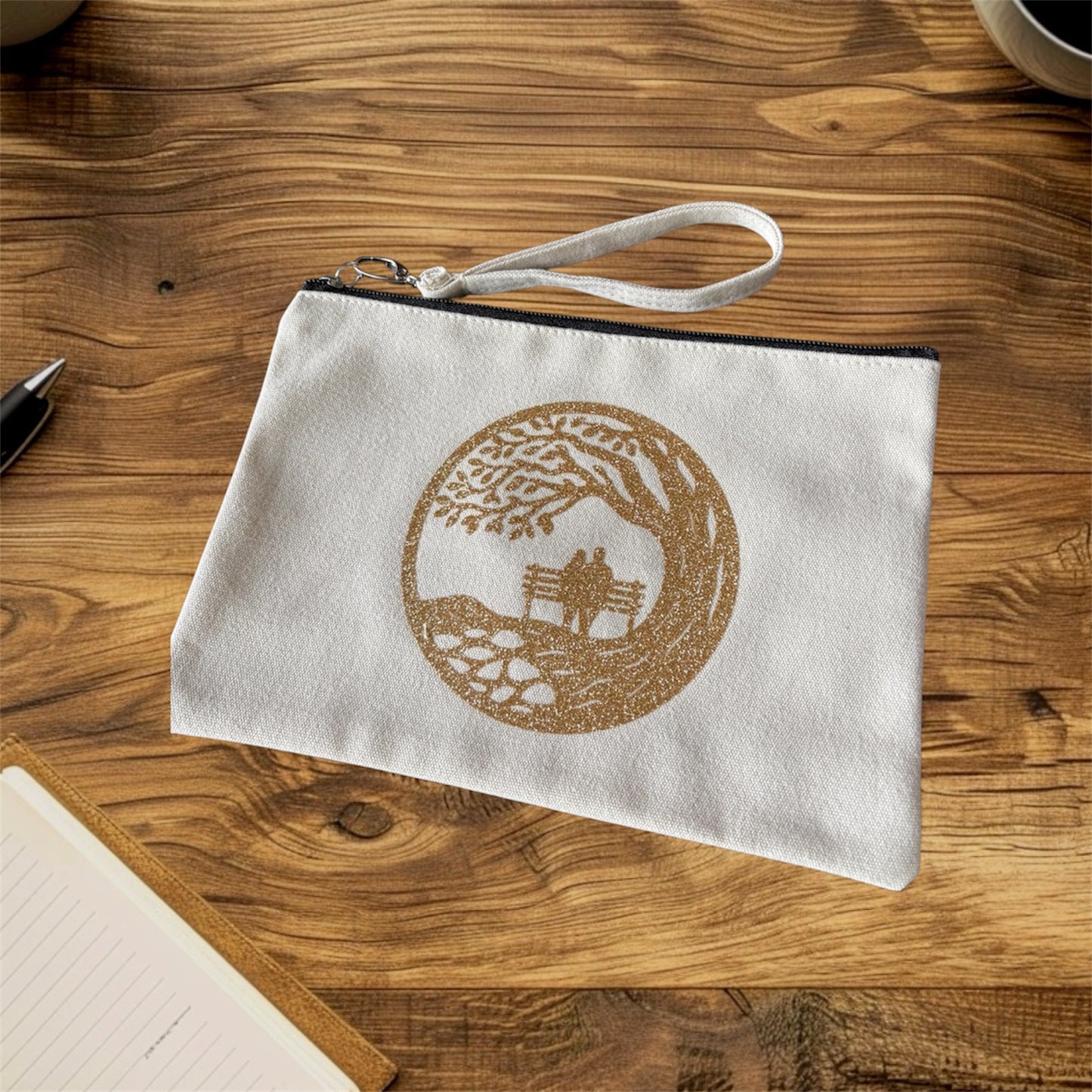 Pochette  - Le banc des amoureux - or pailleté